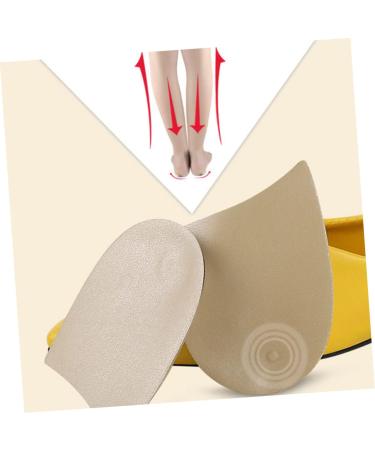NOLITOY Heel Correction Insoles - 2 Pairs Half Heel Lift Inserts for Comfort & Support - Ideal for Shoe Pads - International Shipping Available - Buy Online on GoSupps.com
