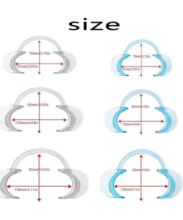 Biluer C-Shape Mouth Opener 30pcs Multi-Size Dental Cheek Holder & Mouth Weller Tools for Dental Care & Party Games | Blue & White - Buy Online on GoSupps.com