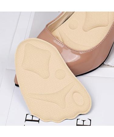 6 Pairs High Heel Sponge Forefoot Pads - Metatarsal Gel Insoles Comfortable Ball of Foot Support Stretch Fabric Half Insoles - Buy Online on GoSupps.com