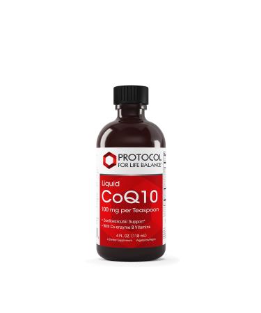 Protocol Liquid CoQ10 - for Heart Health - Antioxidants Nutritional Supplement - with Vitamin B6 & B12 - NAD & D-Ribose - Energy Production - 4 fl oz