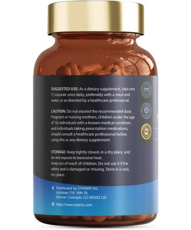 Totaria Magnesium Complex 700mg 12 in 1 Magnesium Supplement with Glycinate Citrate Malate Oxide Taurate Aspartate Orotate Magnesium Relaxation Muscle Heart Support Vegan 120 Capsules 120 Count (Pack of 1) - Buy Online on GoSupps.com