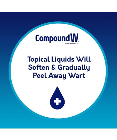 Compound W Wart Remover Liquid & Pad Pack - 0.31 oz Salicylic Acid Liquid + 14 One Step Pads - Buy Online on GoSupps.com