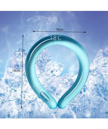 Cooling Neck Wraps | Naked Cooler Reusable & Portable Cooling Collars for Sports & Office Use - Blue - Buy Online on GoSupps.com
