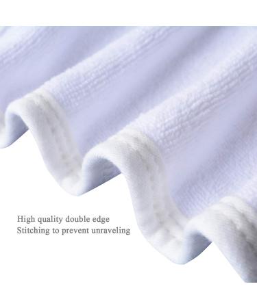 8 Pack Microfiber Face Towels 12x12 inch - Super Absorbent & Quick Drying Makeup Remover Cloths - Eco-Friendly Facial Cleansing Cloth Set (White) - Buy Online on GoSupps.com