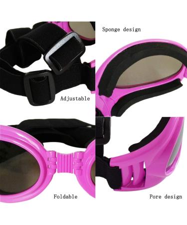 Vivi Bear Pet Sunglasses | UV Protective Glasses for Medium & Large Dogs | Foldable Waterproof & Stylish Red Pet Glasses - Buy Online on GoSupps.com