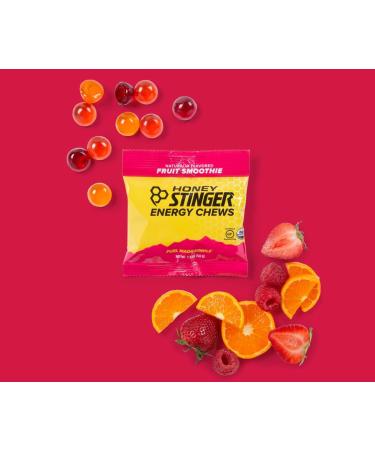 Honey Stinger Organic Energy Chews Variety Pack - 8 Count with Sticker | Chewy Gummy Energy Source for Any Activity - Pink Lemonade, Fruit Smoothie, Pomegranate Passionfruit & Cherry Blossom - Buy Online on GoSupps.com