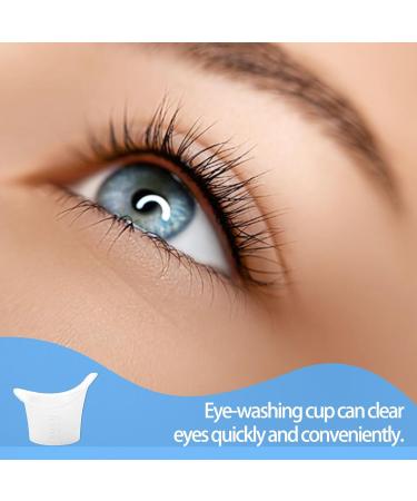 4Pcs Reusable Silicone Eye Wash Cups - Portable & Sterile | Daily & Travel Eye Bath Container for Tired Eyes Relief - Buy Online on GoSupps.com