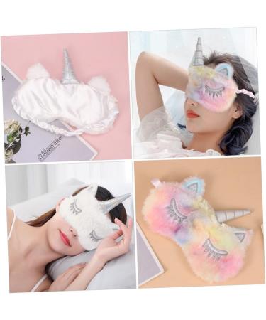 Beaupretty 6 Pcs Unicorn Eye Patch Plush Sleep Masks - Soft White Eye Masks for Restful Sleep - International Shipping Available - Buy Online on GoSupps.com