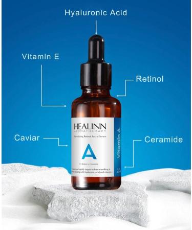 Buy Healinn Resurfacing Retinol Serum | Anti-Aging Face Serum with Hyaluronic Acid & Vitamins E & A - Best Acne Scar Treatment - International Shipping Available - Buy Online on GoSupps.com