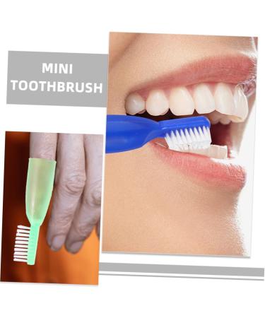 WOONEKY 20 Pack Mini Soft Manual Toothbrushes - Portable Camping & Travel Finger Toothbrushes for Easy Hygiene - Buy Online on GoSupps.com