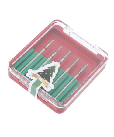 FRCOLOR 1set Grinding Head Set Manicure Tools Gel for Nails Nail Drill Head Nail Drill Tips No Crease Hairpin Black Manicure Grinding Head Head Tungsten Steel Pedicure