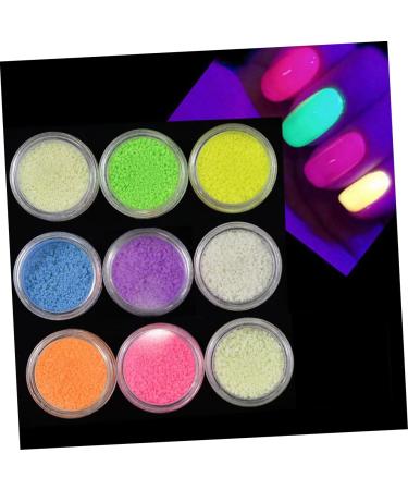 ibasenice 2 Pack Luminous Nail Glitter Resin Pigments Glow Fluorescent Powder Luminous Sand Fluorescence Green Siize 4 - Buy Online on GoSupps.com