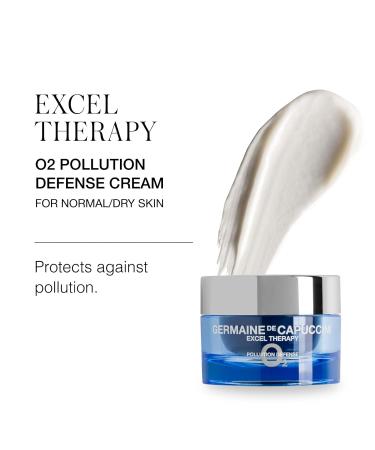 Germaine de Capuccini Excel Therapy O2 Anti-Pollution Oxygenating Cream - Anti-Aging Moisturizer | 50 ml | Protects Skin from Pollution UV & Blue Light - Buy Online on GoSupps.com