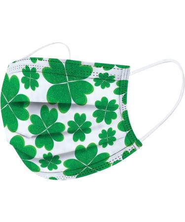 Buy WEXCV St. Patrick's Day Fashion Masks - 50 Pack 3-Layer Disposable Mouth & Nose Protection - Perfect for Adults - Buy Online on GoSupps.com