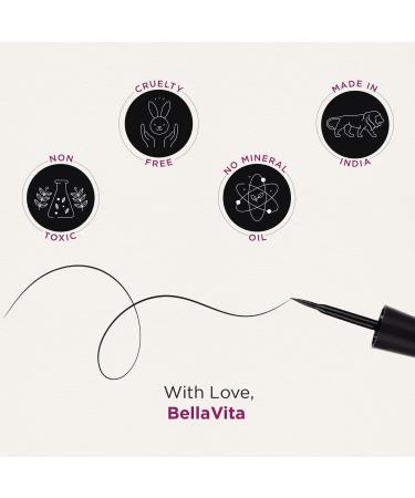 Intense Drama Waterproof Eyeliner Black Matte Finish Smudge-Proof Fast-Drying Felt Tip Applicator Enriched with Biotin 3.5 ml - Buy Online on GoSupps.com