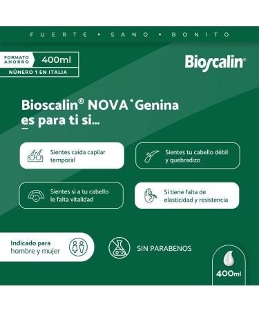 GIULIANI Bioscalin Nova Genina Shampoo for Weakened and Brittle Hair 400 ml for women and men - Buy Online on GoSupps.com