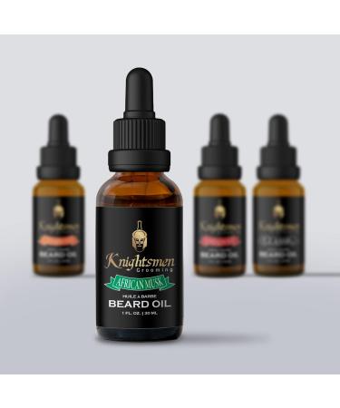 Men's African Musk Beard Oil - Made in Canada | Rosemary Coconut Argan Jojoba Castor Grapeseed Oils + Vitamin E - International Shipping - Buy Online on GoSupps.com