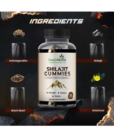 Himalayan Resin Shilajit Gummies for Men Gummies 85+ Trace Minerals & Fulvic Acid Natural Energy & Vitality Support (2) 30 Count (Pack of 1) - Buy Online on GoSupps.com