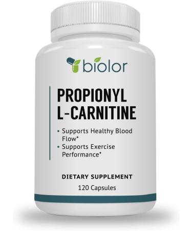 High Absorption Propionyl-L-Carnitine (PLCAR) by Biovy™ - No Artificial Fillers - Effective Propionyl L Carnitine HCL Supplement to Support Blood Circulation - 120 Capsules