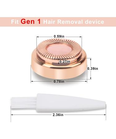 2Pcs Facial Hair Remover Replacement Heads | Generation 1 Single Halo Hair Removal Tools for Women | 18K Gold-Plated Rose Gold Epilators - Buy Online on GoSupps.com