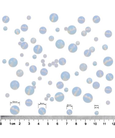 Bymitel 4mm Synthesized Opalite Round Beads Gemstones - 210pcs DIY Jewelry Making Unisex (Opal 4mm) - Buy Online on GoSupps.com