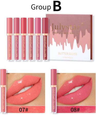INTEROOKIE Long Lasting Moisturizing Lipstick Set with Water Gloss Mirror Face Nonfading formula for all day wear B - Buy Online on GoSupps.com