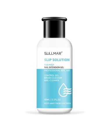 SULLMAR Slip Solution Liquid Poly Nail Gel Slip Solution for Poly Nail Gel Nails Slip Solution for Poly Nail Gel Nails Nail Slip Solution (40ml/1.35FL.OZ) Slip Solution 40ml/1.35FL.OZ