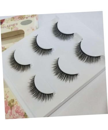 minkissy 3 Pair 3d Fake Eyelashes Makeup Eyelashes False Eyelash Natural Eyelashes Dense Eyelashes Long Eyelashes Cross Section - Buy Online on GoSupps.com
