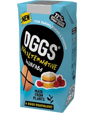 OGGS Aquafaba - Vegan Egg Alternative for Cooking Baking & Cocktails Fat Free Low Cal 200ml (4 Eggs Worth) 12 x 200ml - Buy Online on GoSupps.com