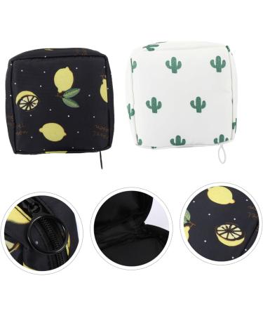 Healeved Period Bags 2pcs - Portable Menstruation Bags for Pads and Cosmetics - Teen Girl Wallet - Cute Mini Lipstick Holder - Buy Online on GoSupps.com