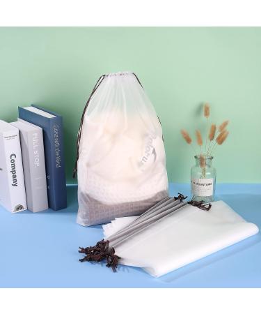 Laojbaba Clear Shoe Bags Travel Storage Organizer 12 Pack - Men's and Women's Drawstring Bags (15.7''X12'') - Buy Online on GoSupps.com