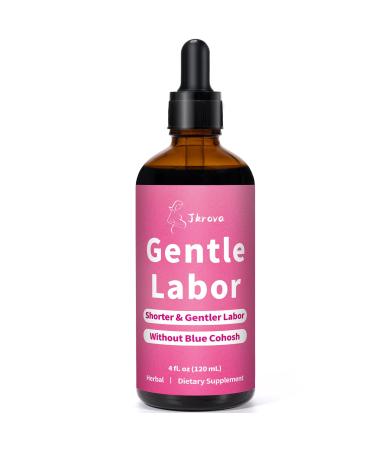 Jkrova Gentle Labor Smoother & Shorter Birth Birth Prep Tincture Without Blue Cohosh Support Uterine Tone Reduces Contractions Birth & Home Birth Essentials 4 fl. oz