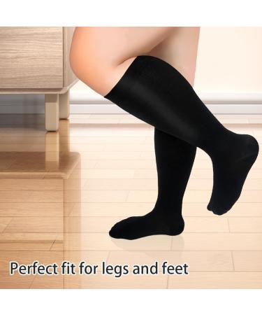 3 Pairs Compression Socks for Men & Women - 20-30mmHg Circulation Support Extra Large Knee High - Ideal for Medical Running & Long Hours Standing (Size L - Buy Online on GoSupps.com