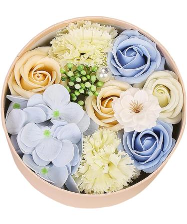 FOMIYES 2 Pcs Rose Flower Petals Natural Preserved Rose Soap Plant Essential Oil Rose Soap Valentines Day Gifts Rose Essential Oil Soap Stocking Stuffer Gifts Natural Soap Flower Box Round - Buy Online on GoSupps.com
