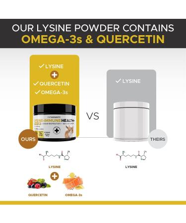 PetHonesty Immune Health Lysine Supplement Powder for Cats - Cat Allergy Relief - Omega 3s & L-Lysine - Chicken & Fish Flavor - Buy Online on GoSupps.com