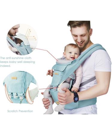 SONMEI Ergonomic Baby Carrier with Hip Seat - 360 Positions, Soft & Breathable - Pink - Buy Online on GoSupps.com