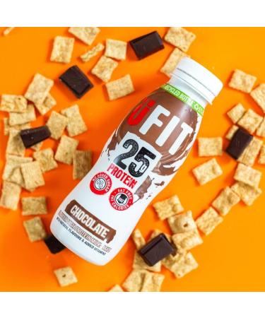 UFIT High Protein Milkshake Chocolate 10x330ml - Buy Online on GoSupps.com