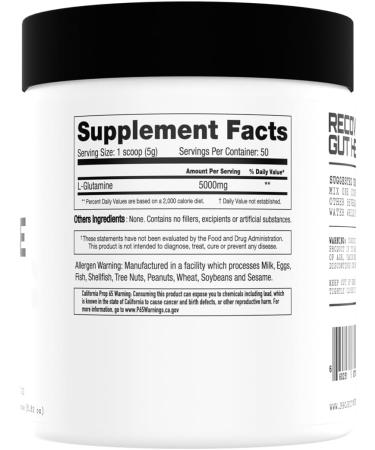 Project #1 Premium L-Glutamine Powder for Gut Health & Muscle Recovery | Post-Workout Supplement with 50 Servings | L-Glutamine Supplement Powder | Powerhouse Amino Acid | Post-Workout Recovery - Buy Online on GoSupps.com