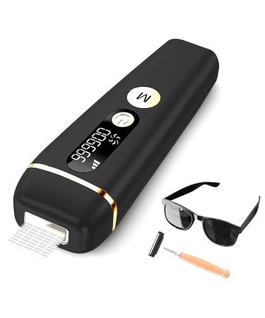 Ipl Hair Removal System,Laser Permanent Painless Hair Remover Device for Women and Men, Home Upgrade 999000 Flash Applicable Face, Legs,Arms,Bikini,chest,armpits(Black)-Wonderful Life