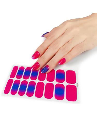 Pattern Semi Cured Gel Nail Polish Strips Full Nail Wraps Nail Polish Stickers Self-Ashesive Nail Art Nail Polish Strips for Women Valentines Day Ze0110 - Buy Online on GoSupps.com
