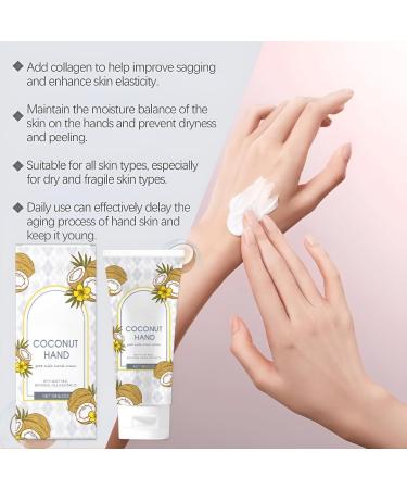 rabuu Coconut Cream Hand Cream Moisturizing and Nourishing Lotion for Dry Skin Moisturizing and Softening Hands - Buy Online on GoSupps.com