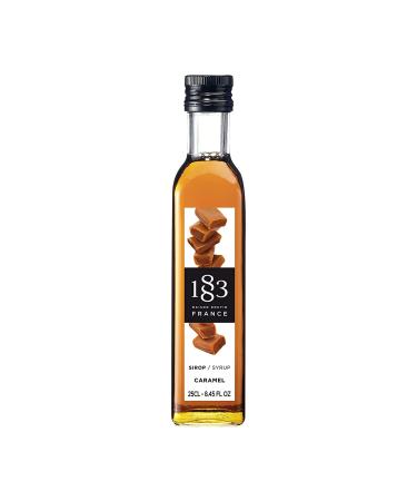 1883 Maison Routin Premium Caramel Syrup for Coffee Hot Chocolate Cocktails Mocktails Milkshakes Desserts Glass 250ml Caramel 250 ml (Pack of 1) - Buy Online on GoSupps.com