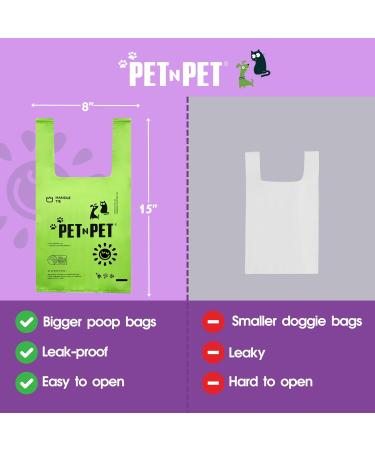 PET N PET Dog Poop Bags with Tie Handles - 200 Counts Lavender Scented - USDA Certified 38% Biobased - 8" x 15" Poo Bags Dogs - Completely Leak Proof Doggy Poop Bag Lavender Scented 1 count (Pack of 200) - Buy Online on GoSupps.com