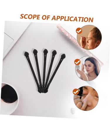 Baluue 30pcs Double Ended Eye Shadow Stick Sponge Head Eyeshadow Sticks Sponge Eye Brush Plastic Black - Buy Online on GoSupps.com