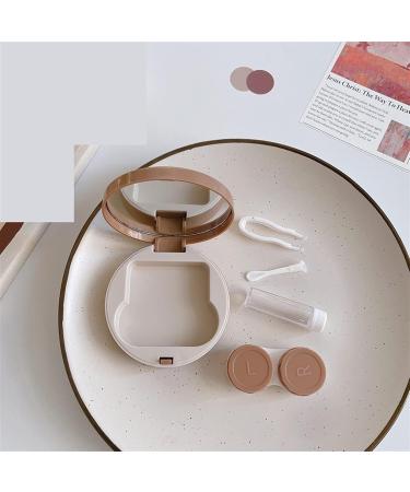 NFEGSIYA Contact Lens Container - 1-Piece Gray Cosmetic Case with Mirror | Durable & Sustainable Design for Lens Care - Buy Online on GoSupps.com