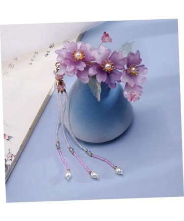 FRCOLOR Clip Chinese Archaistic Chain Hair Clip Bride Headpieces for Wedding Chinese Hair Accessories Hair Barrettes Tassel Hairpin Miss Pair Clip Acrylic - Buy Online on GoSupps.com