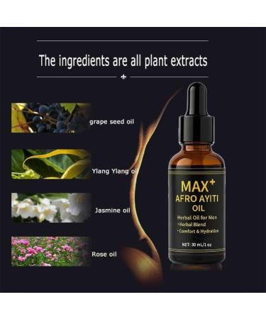 Max+ Afro Ayiti Oil Natural Herbal Massage Oil for Male Enhancement - 1 PC 30ML - Buy Online on GoSupps.com