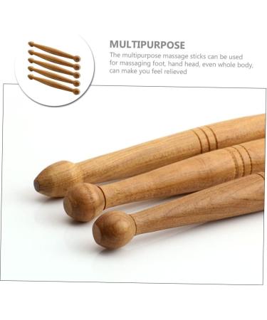 Gleavi 25pc Wooden Massage Device Set | Reflex Zone & Pressure Point Foot Massagers | Eco-Friendly Wooden Massage Sticks | 12x1.3cm x 5pcs - Buy Online on GoSupps.com