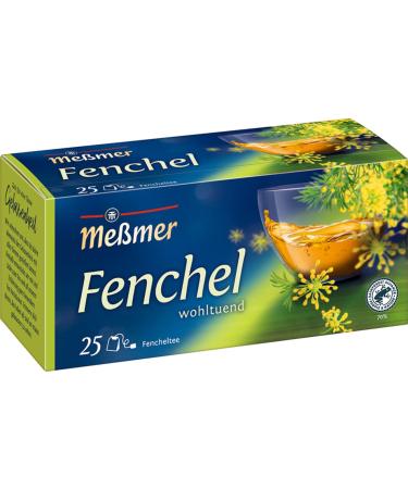 Meßmer Fennel | 25 | Tea bags | Vegan | Gluten-free | Lactose-free 75g 25 tea bags Fennel