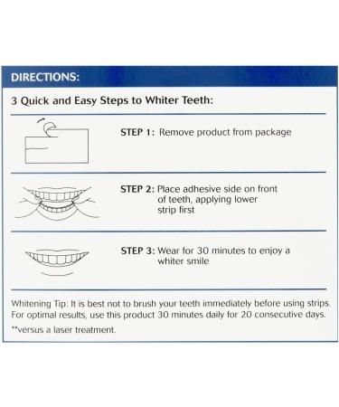 Equate Professional Teeth Whitening Strips - Enamel Safe 40 Strips (20 Treatments) | Buy Online for Whiter Teeth - Buy Online on GoSupps.com